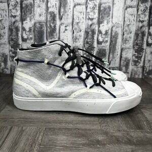 Converse Jack Purcell Mid Crater Salt Egret Black Mens 9.5 Sneakers 170947C